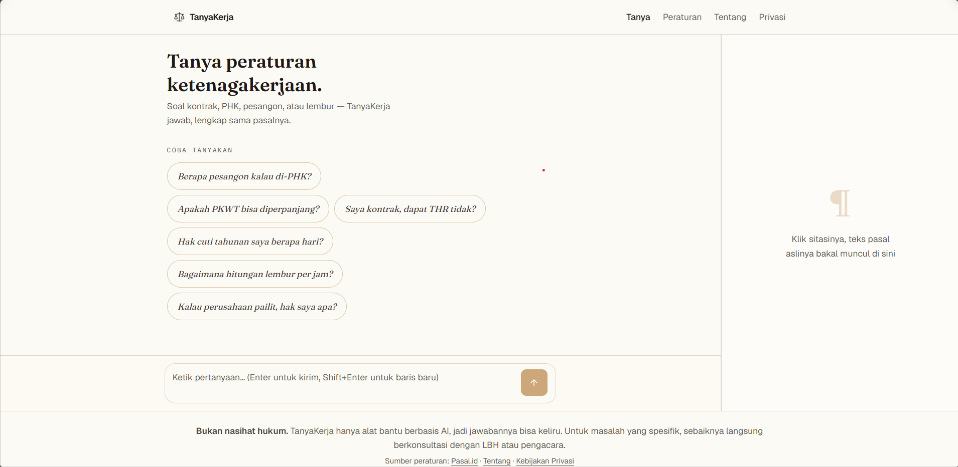 TanyaKerja screenshot